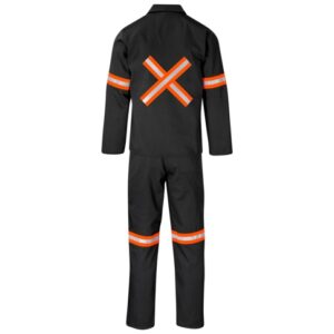 Trade Polycotton Conti – Suit Reflective Arms, Legs & Back – Orange Tape
