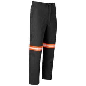 Trade Polycotton Conti Workwear Pants – Reflective Legs – Orange Tape