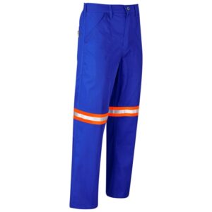 Site Premium Polycotton Workwear Pants – Reflective Legs – Orange Tape