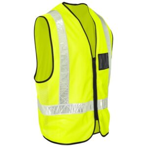 Airport Full-Zip Hi-Viz Reflective Vest – Yellow