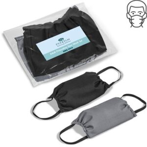 Eva & Elm Adult Polycotton Face Mask Set – Pair