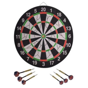Professional Dart Board Including 6 Darts – Wall Mountable