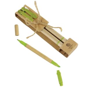 Greendale eco pen & pencil set