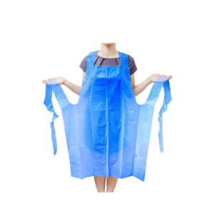 Plastic Apron 100���s 10 Microns Blue