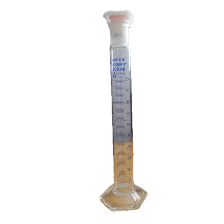 Measuring Cylinder With A Stopper