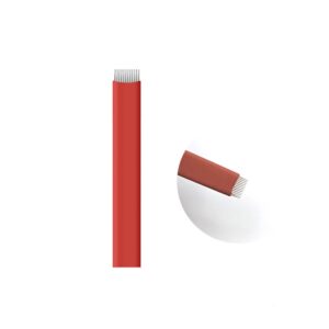 Alternative view of 14F Flat shading needle (red)