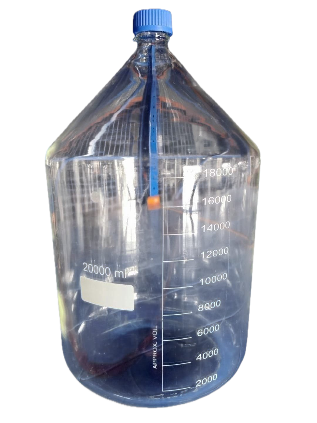 Laboratory Bottles With Blue Cap - Image 2