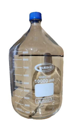 Laboratory Bottles With Blue Cap - Image 3