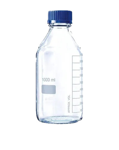 Laboratory Bottles With Blue Cap - Image 4