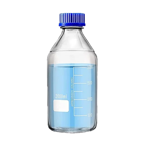 Laboratory Bottles With Blue Cap - Image 5