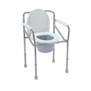 Height-Adjustable Commode Chair