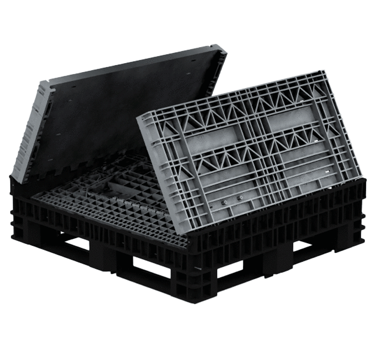 Collapsible Bin 44″ Solid Sides – 1140 X 1220 X 1119H