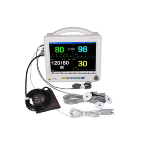 Alternative view of P Monitor JR2000D & Nibp/ PR/Spo2/Temp/ECG/ETC02 12 inch screen