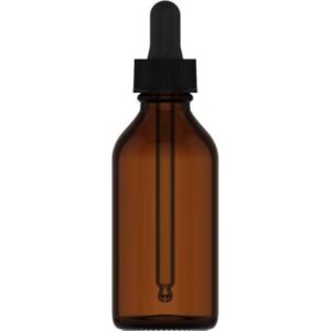 Alternative view of Dropper Bottles Amber-Black Lids