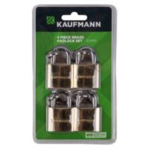 Kaufmann Brass Lock Set 4 Pc 40Mm