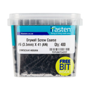 Ifasten Drywall Screw Coarse No6 3.5X41Mm 400 Pt +
