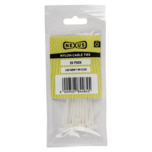 Nexus Cable Ties T30R 3.6Mmx150Mm White 100 Pack
