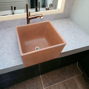 Alternative view of Choc Plum Bespoke Single Butler Basin 45 X 40 X 31Cm