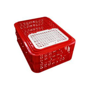 Alternative view of Poltek Crate Classic Live Bird Cage Red 10 Birds