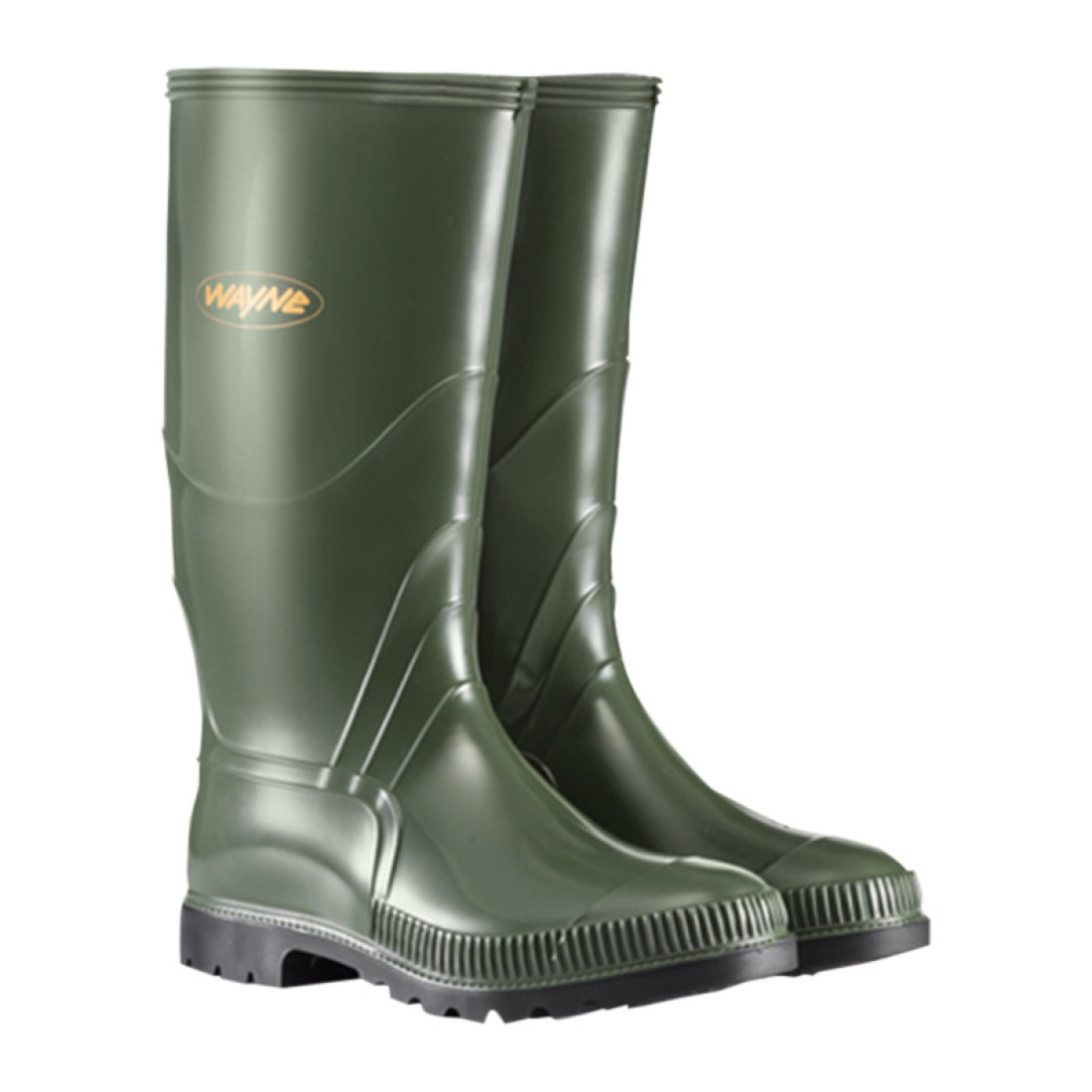 Wayne Gumboots Mens Olive/Black F1090 Size 9