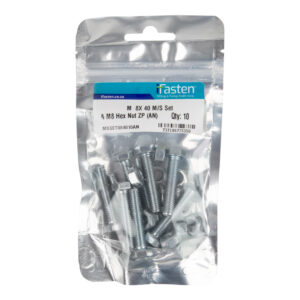 Ifasten Set Screw Ms And Nut Zp M8X40Mm 10 Pp
