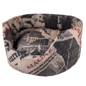 Complete Dog Bed Pollycotton Large 65Cm