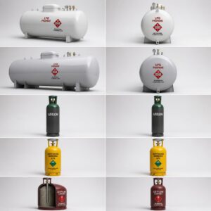 Oxygen tanks for breathing