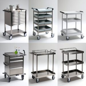 medical dressing trolley