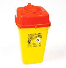 500ml Base & Lid Round Sharps container - Image 3