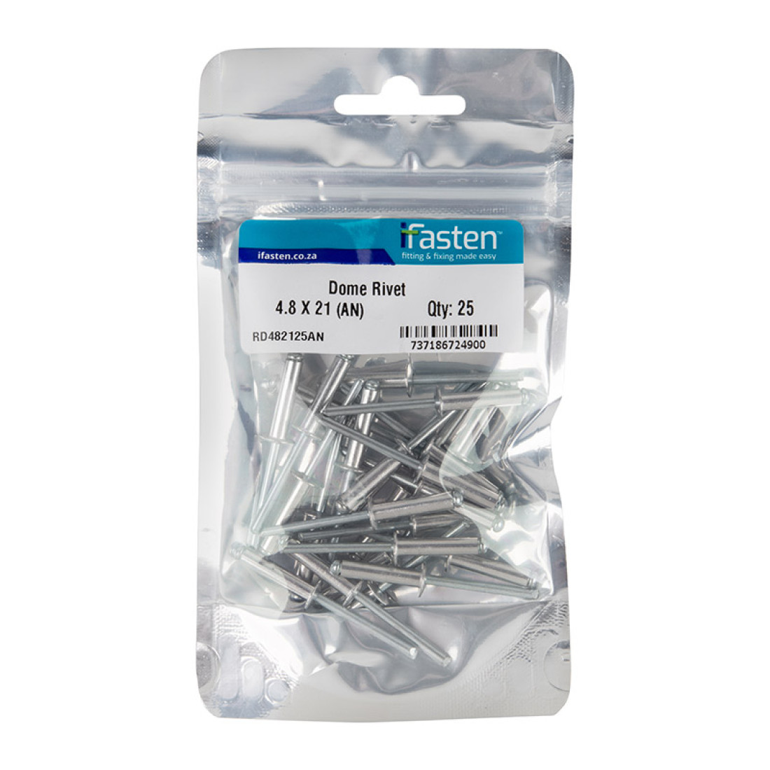 Ifasten Rivet Dome 4.8Mmx21Mm 25 Pp