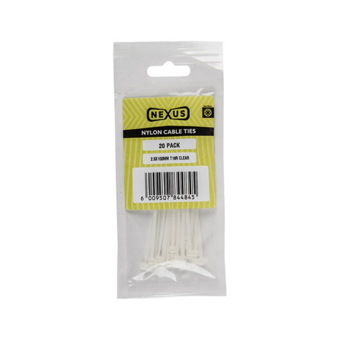 Nexus Cable Ties T501 4.8Mmx300Mm Black 100 Pack