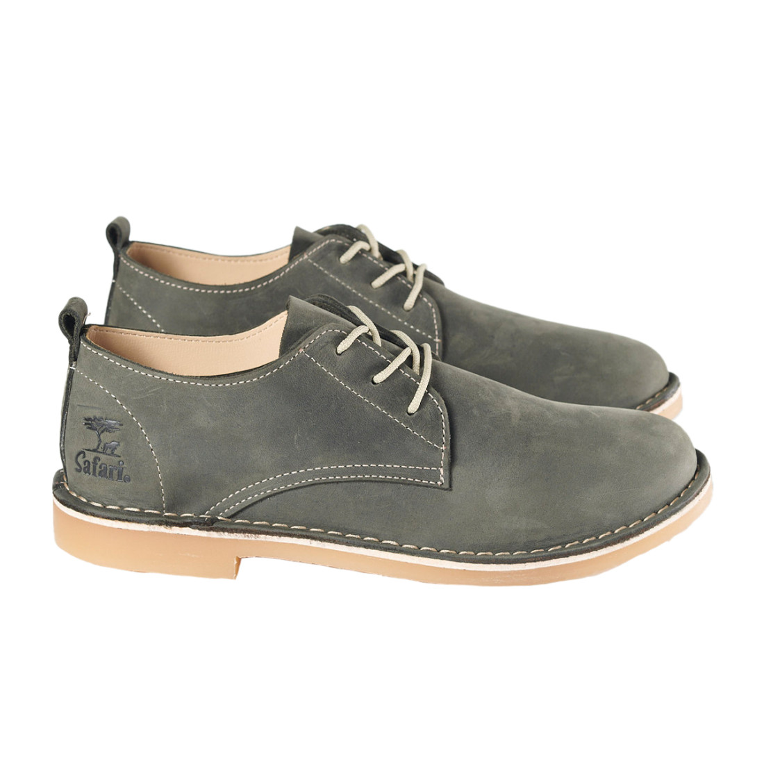 Bata Safari Woodlands Mens Shoe Charcoal Size 12 - Image 2