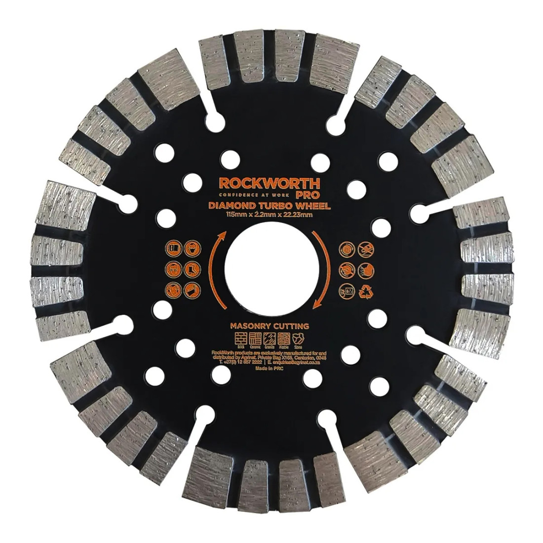 Rockworth Pro Diamond Turbo Wheel 115Mm