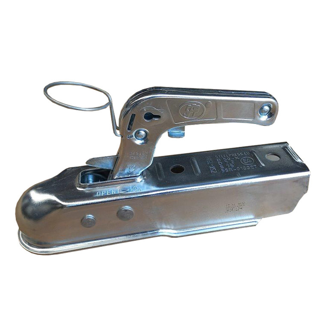 750Kg 50Mm Ball U/Braked Pressed Coupler (Henred)