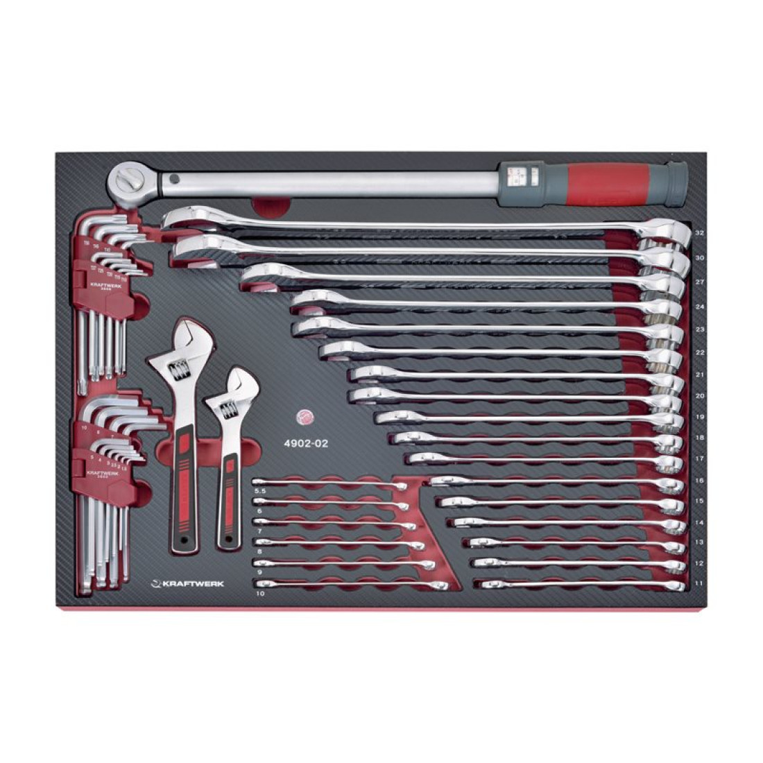 Kraftwerk 45Pc Torque And Spanner Trolley Insert