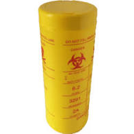 500ml Base & Lid Round Sharps container - Image 6