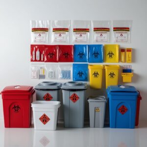3 L Vet Sharps Container Purple Lid