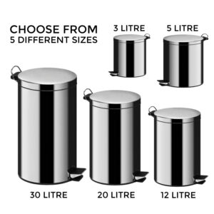 Hotel Room Bin 3L — Stainless Steel