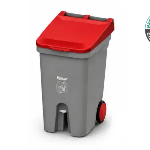 Foot Operated Pedal Bin 140L — Green