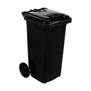 120L Wheelie Bin — Black